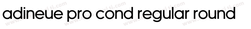 adineue PRO Cond Regular Rounded字体转换